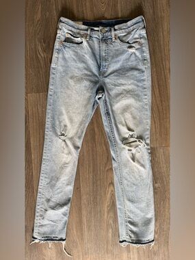 GAP Light Blue Distressed Skinny Jeans